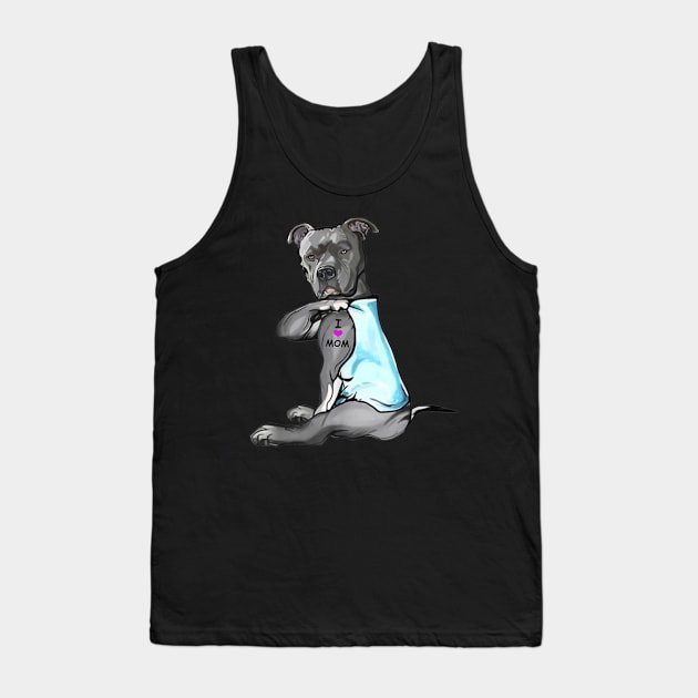 Funny Dog Shih Tzu I Love Dad Gift T-Shirt T-Shirt Tank Top by Danielss